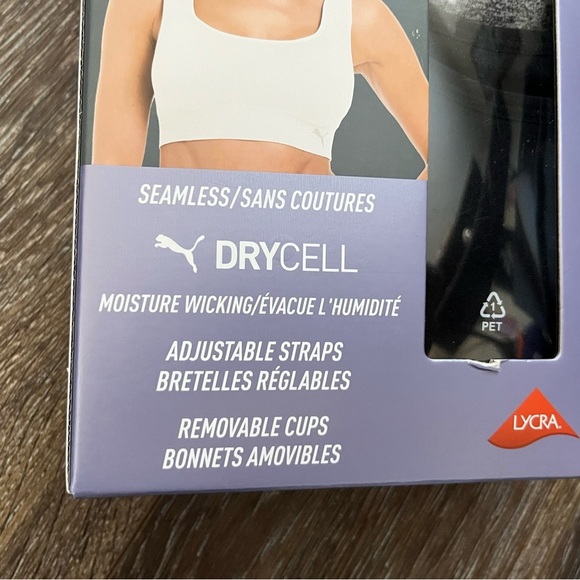 Puma Sports Bra 2-Pack - White and Black - Picture 3 of 5